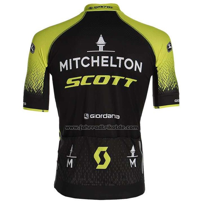 2020 Fahrradbekleidung Mitchelton-scott Shwarz Gelb Trikot Kurzarm und Tragerhose